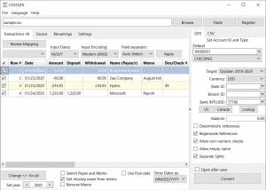 software - CSV2QFX for Mac 4.0.169 screenshot