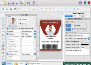 Custom Visitors ID Card Maker for Mac screenshot