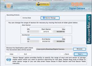 Digital Camera Video Retrieval Program screenshot