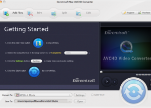 software - Doremisoft Mac AVCHD Converter 4.3.6 screenshot