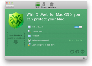 Dr.Web Anti-virus for Mac screenshot