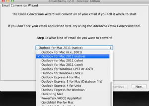 Emailchemy for Mac screenshot