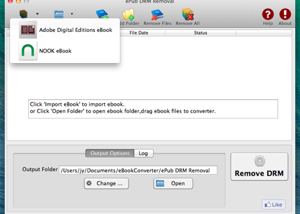 software - ePub DRM Remvoal Mac 1.5.0 screenshot