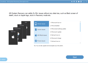 FonePaw iOS System Recovery for Mac screenshot