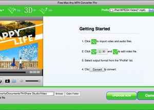 Free Mac Any MP4 Converter Pro screenshot