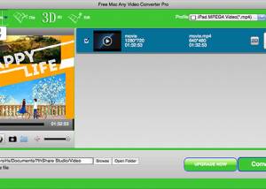 software - Free Mac Any Video Converter Pro 3.3.8 screenshot