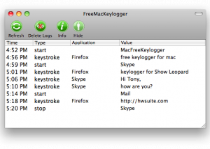 Free Mac Keylogger screenshot