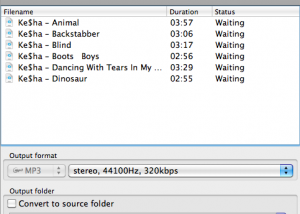 Free WMA to MP3 Changer MAC screenshot