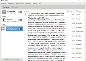 gPodder for Mac and Linux screenshot