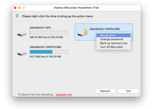 Hasleo BitLocker Anywhere For Mac screenshot