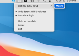 Hasleo NTFS for Mac screenshot