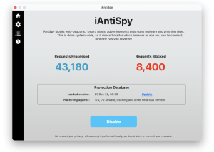 software - iAntiSpy 1.7 screenshot