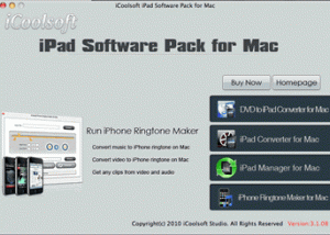 iCoolsoft iPad Software Pack for Mac screenshot