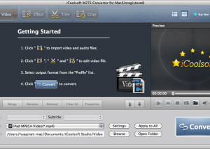 software - iCoolsoft M2TS Converter for Mac 5.0.6 screenshot