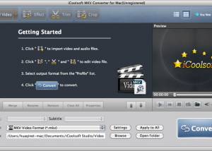 software - iCoolsoft MKV Converter for Mac 5.0.6 screenshot