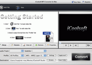 iCoolsoft MP3 Converter for Mac screenshot