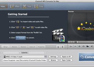 software - iCoolsoft MP4 Converter for Mac 5.0.6 screenshot