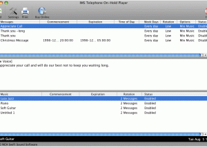 IMS Telephone On-Hold Player for Mac screenshot