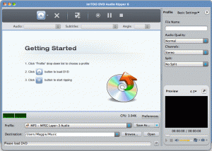 ImTOO DVD Audio Ripper for Mac screenshot