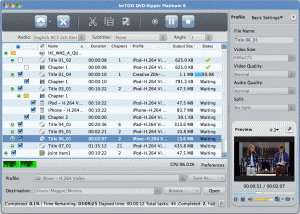 ImTOO DVD Ripper Platinum for Mac screenshot