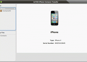 ImTOO iPhone Contacts Transfer for Mac screenshot