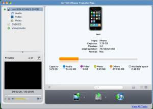 software - ImTOO iPhone Transfer Plus for Mac 4.0.3.0311 screenshot