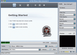 software - ImTOO iPhone Video Converter for Mac 6.5.2.0310 screenshot