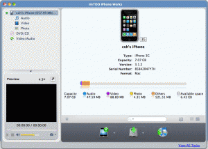 ImTOO iPhone Works for Mac screenshot