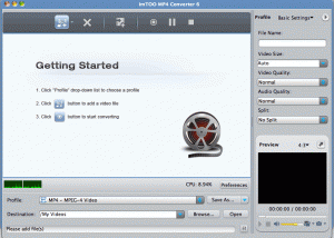 software - ImTOO MP4 Converter for Mac 6.0.14.1116 screenshot