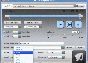 software - ImTOO Ringtone Maker for Mac 2.0.1.0408 screenshot