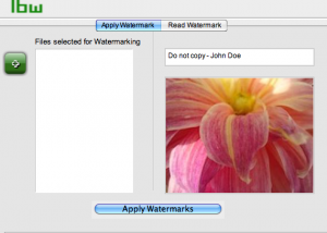 Invisible Watermark Software screenshot