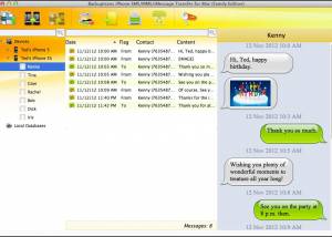 software - iPhone SMS/MMS/iMessage Transfer for Mac 3.2.07 screenshot