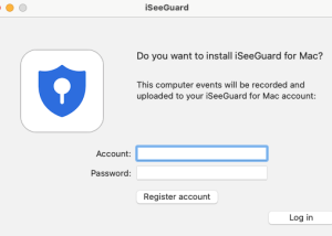 software - iSeeGuard Mac Computer Monitoring 1.0 screenshot