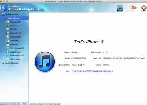 software - iTunes Backup Extractor for Mac 3.1.10 screenshot