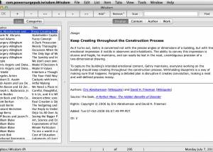 software - iWisdom for Mac OS X 2.50 screenshot