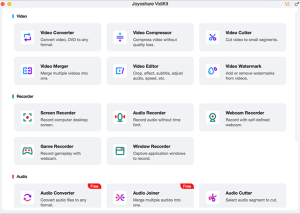 software - Joyoshare VidiKit for Mac 2.5.0 screenshot