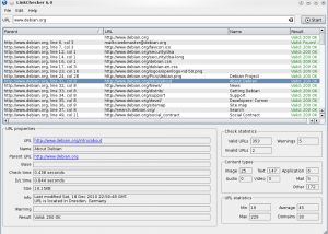 software - LinkChecker for Mac OS X 9.3 screenshot