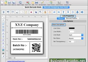 software - Mac Barcode Label Customizing Tool 15.28 screenshot