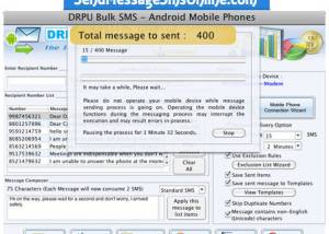 Mac Bulk SMS Software for Android screenshot