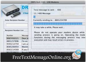Mac Bulk Text SMS Modem screenshot