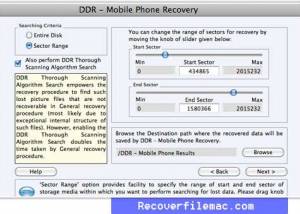 Mac Cell Phone Data Recovery screenshot