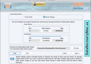 Mac Data Recover for USB screenshot