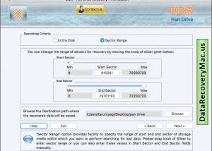 Mac Data Recovery for USB Drive screenshot