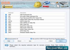 Mac Device Recovery Utility screenshot