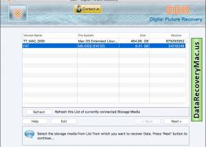 Mac Digital Pictures Recovery Software screenshot