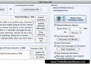 Mac Free SMS Software screenshot