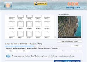 Mac Memory Card Restore screenshot