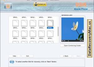 Mac Mobile Phone File Recovery screenshot