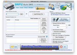 Mac OSX Bulk SMS Software screenshot