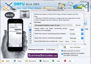 Mac SMS Messaging Application screenshot